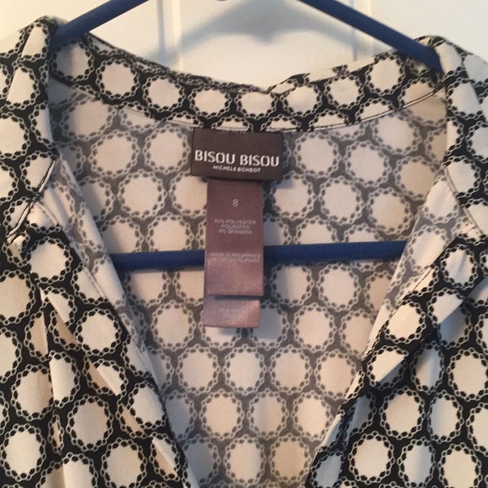 Bisou Bisou faux wrap dress size 8